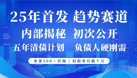 2025年首次公开，真正的事业型赛道，客咨不断，单月轻松破W-非凡网-资源网-最新项目分享网站