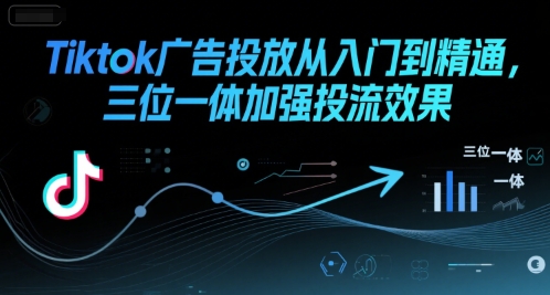Tiktok广告投放从入门到精通，三位一体加强投流效果-非凡网-资源网-最新项目分享网站
