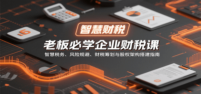 老板必学企业财税课：智慧税务、风险规避、财税筹划与股权架构搭建指南-非凡网-资源网-最新项目分享网站