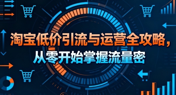 淘宝低价引流与运营全攻略，从零开始掌握流量密码-非凡网-资源网-最新项目分享网站