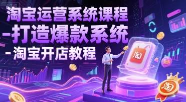 淘宝运营系统课程-打造爆款系统-淘宝开店教程-非凡网-资源网-最新项目分享网站