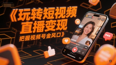 玩转短视频直播变现，把握视频号金风口-非凡网-资源网-最新项目分享网站