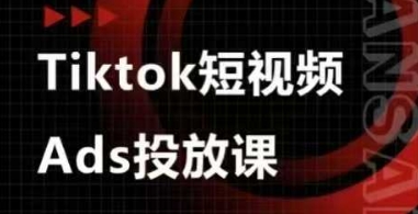Ads视频投放课，tiktok短视频广告投放课-非凡网-资源网-最新项目分享网站