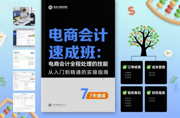 电商会计速成班，电商会计全程处理的技能-非凡网-资源网-最新项目分享网站
