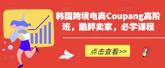 韩国跨境电商Coupang高阶班，酷胖卖家，必学课程-非凡网-资源网-最新项目分享网站