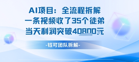 AI收徒变现闭环：一条视频收35人，日入1k+(附完整SOP)-非凡网-资源网-最新项目分享网站