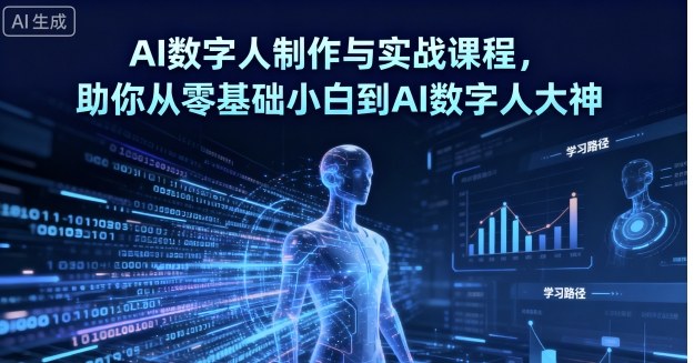 AI数字人制作与实战课程，助你从零基础小白到AI数字人大神-非凡网-资源网-最新项目分享网站