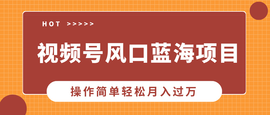 视频号风口蓝海项目，中老年人的流量密码，操作简单轻松月入过万-非凡网-资源网-最新项目分享网站