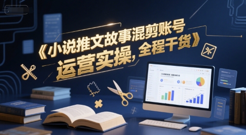 小说推文故事混剪账号运营实操，全程干货-非凡网-资源网-最新项目分享网站