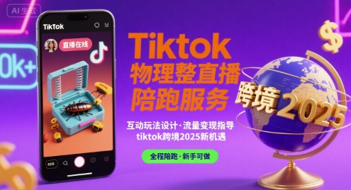 Tiktok物理整蛊直播陪跑服务-tiktok跨境2025-非凡网-资源网-最新项目分享网站