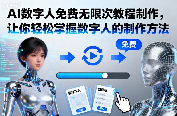 AI数字人免费无限次教程制作，让你轻松掌握数字人的制作方法-非凡网-资源网-最新项目分享网站