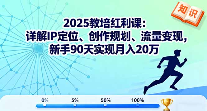 2025教培红利课：详解IP定位、创作规划、流量变现，新手90天实现月入20万-非凡网-资源网-最新项目分享网站