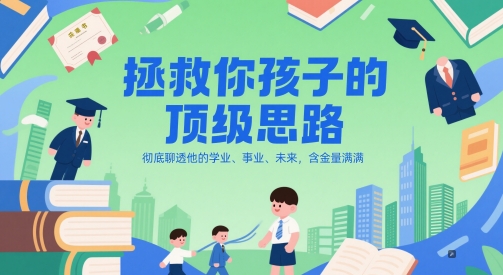 付费文章：拯救你孩子的顶级思路，彻底聊透他的学业、事业、未来，含金量满满-非凡网-资源网-最新项目分享网站
