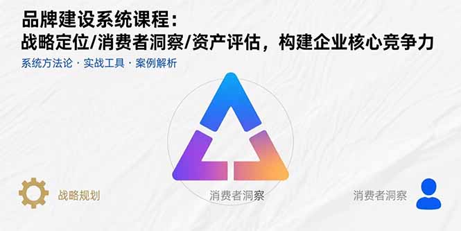 品牌建设系统课程：战略定位/消费者洞察/资产评估，构建企业核心竞争力-非凡网-资源网-最新项目分享网站