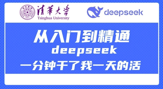 清华大学讲DeepSeek最全教程，从入门到精通，deepseek一分钟干了我一天的活-非凡网-资源网-最新项目分享网站