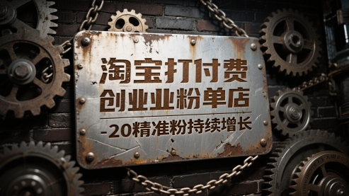 淘宝打付费创业粉单店每天稳定10-20精准粉持续增长【揭秘】-非凡网-资源网-最新项目分享网站