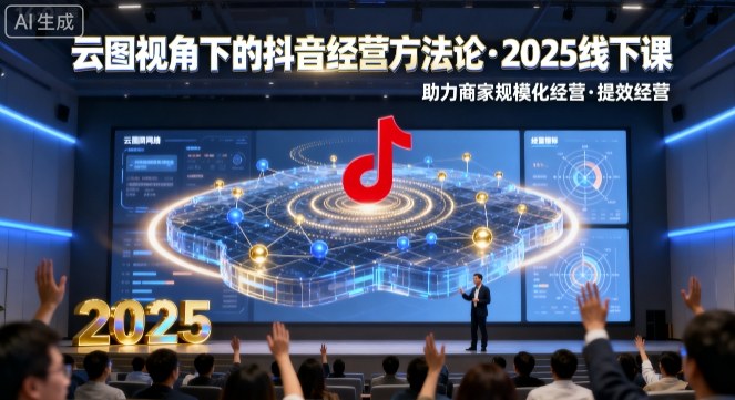 云图视角下的抖音经营方法论，2025线下课，助力商家规模化经营，提效经营(录音+字幕)-非凡网-资源网-最新项目分享网站