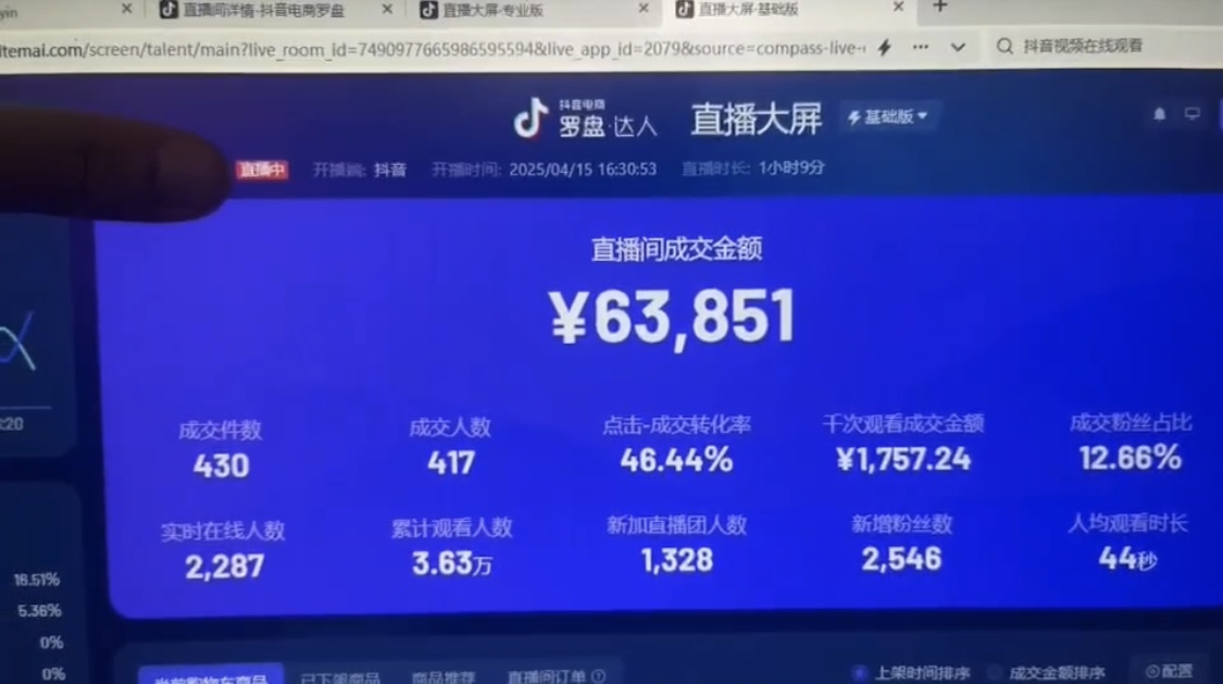 抖音破价直播，靠不露脸读稿子， 日入多张，100%起号-非凡网-资源网-最新项目分享网站