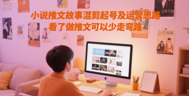 小说推文故事混剪起号及运营思路，看了做推文可以少走弯路-非凡网-资源网-最新项目分享网站