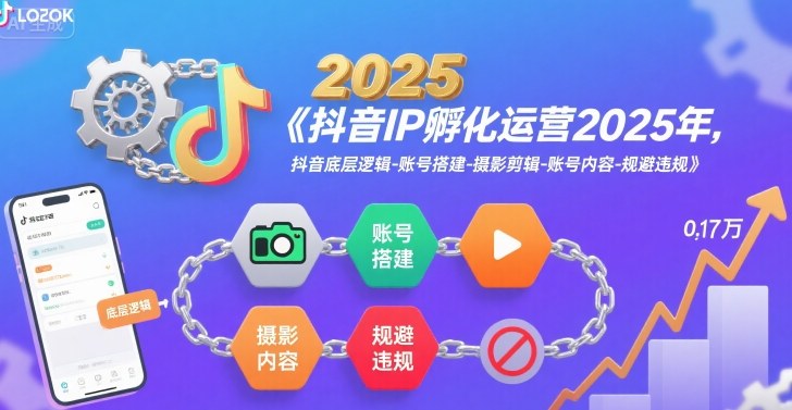 抖音IP孵化运营2025年，抖音底层逻辑-账号搭建-摄影剪辑-账号内容-规避违规-非凡网-资源网-最新项目分享网站