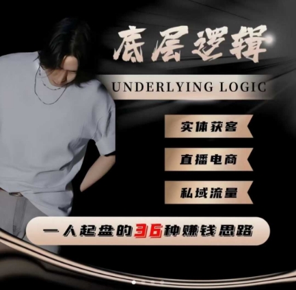 一个人起盘的底层逻辑，私域流量-直播电商-实体获客，一人起盘的36种賺钱思路-非凡网-资源网-最新项目分享网站