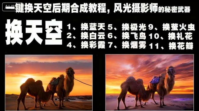 一键换天空后期合成教程，风光摄影师的秘密武器-非凡网-资源网-最新项目分享网站