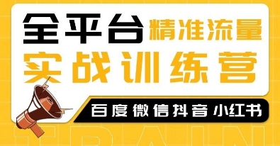 全平台精准流量实战训练营，百度微信抖音小红书SEO引流教程-非凡网-资源网-最新项目分享网站