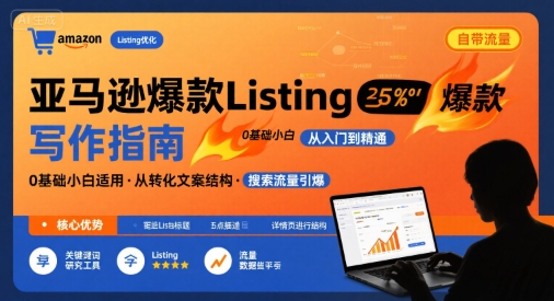 亚马逊爆款Listing写作方法，亚马逊0基础小白也能写爆款自带流量的Listing-非凡网-资源网-最新项目分享网站